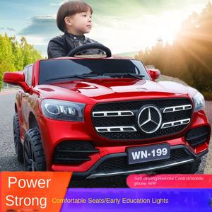 Elektrisches Kinder-Vierrad mit Seitenausleger, Doppelantrieb, Geländegängig, Ferngesteuertes Plastik-Babyauto - Product Image 3