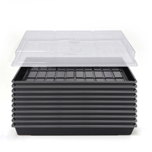 EDKFARM 1020 Self-Watering PE Plastic Non-perforated <strong>Seed</strong> Starter Tray Kit for Indoor Plant Growing and Microgreen Cultivation - Product Image 1