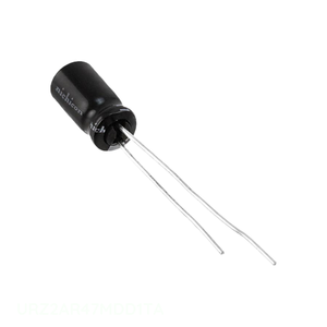 Condensateur traversant à allogènes radiaux 0,47 µF 20 % 100 V, référence URZ2AR47MDD1TA, canal fabricant - Product Image 1