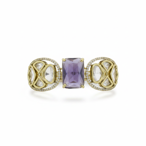 Jewelemarket Openable Gold-Plated Purple Fine <b>Beaded</b> <b>Bracelet</b> AD Style Jewelry - Product Image 2