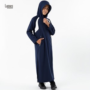 Tuta Araba da Ragazzo con Cappuccio e Zip, Abito Lungo Casual Musulmano, Abbigliamento Islamico per lo Sport - Product Image 3