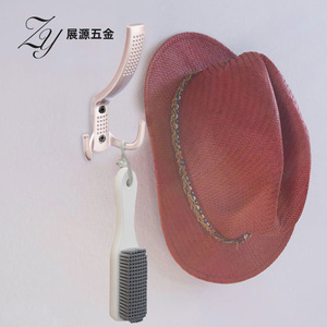 Zy <b>Wall</b> Mounted Aluminum Alloy <b>Hook</b> Rust Resistant For Hat And Brush Storage - Product Image 1