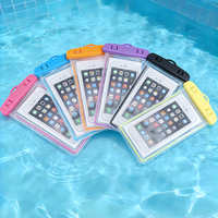 Pochette universelle pour téléphone portable, personnalisée en usine, en PVC TPU transparent, étanche, avec cordon, pour la natation et les activités de plein air