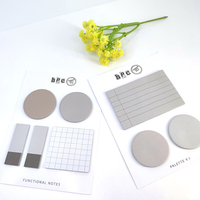 Liste de tâches nuage colorée 3 x 5, colle pour bloc-notes adhésif, ensemble de blocs-notes découpés