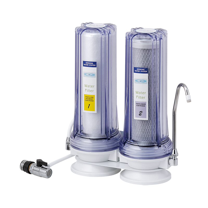 Two Stages Counter Top Wall Mount Home Use Water Filter