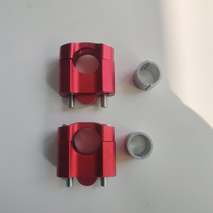 Kit de Rehausse de Guidon Moto 22mm 28mm en Alliage d'Aluminium Doré avec Anneaux Adaptateurs pour Modification de Vélo - Product Image 2