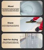 Peinture époxy autolissante pour sols en sable, résistante aux fissures et à l'usure pour carrelage en béton, finition micro-terrazzo pour la maison, qualité OEM