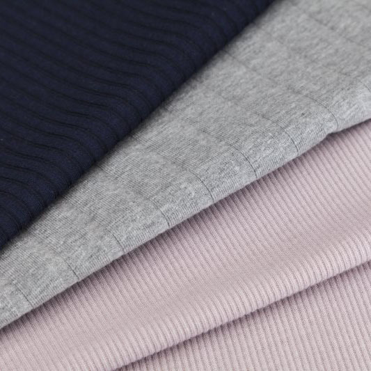 Custom 4*2 ,8*3,2*2 Rib Fabric Polyester or Rayon or Cotton  Rib for Dress and Blouse