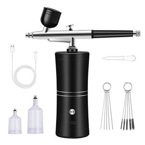 Professional Rechargeable Airbrush Compressor for Nail Art Hair Color Facial Hydrating Makeup for Salon Use - Product Image 1