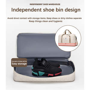 Sac de voyage à roulettes de haute qualité personnalisé, séparation sec/humide, fermeture éclair tendance pour le camping, la randonnée, les sports, les voyages en plein air - Product Image 6