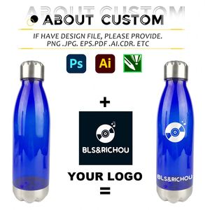 Bouteille d'eau en plastique Tritan avec logo personnalisé, bouteille d'eau de sport 350 500 700 ml, bouteille d'eau sans BPA, cadeau promotionnel - Product Image 3