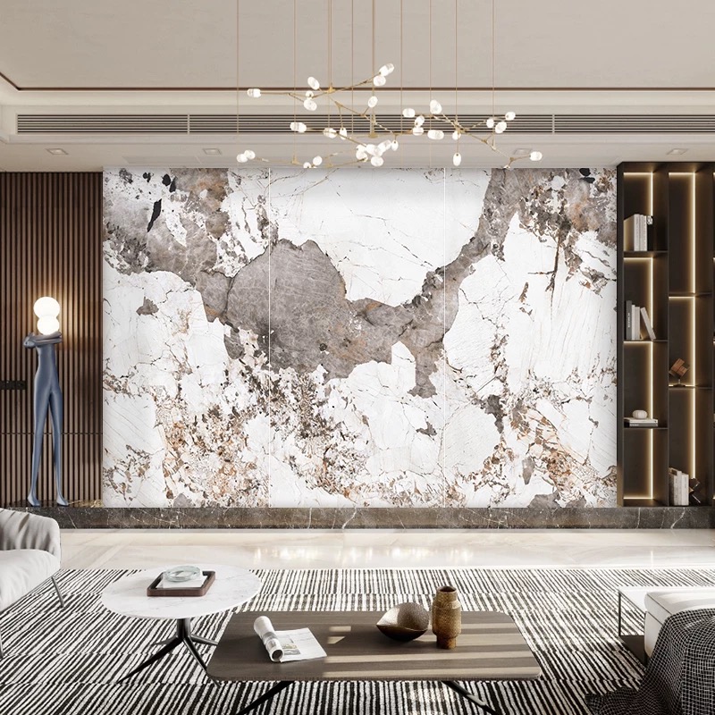 Modern Interior Decoration PVC Marble Wall Panel Waterproof Fireproof PVC Marble Sheet Graphic Design Solution