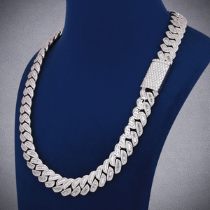 Collar de Cadena de Bolas con Diamantes VVS, Amuleto Personalizado de Hip Hop para Hombre, Plata de Ley 925, Regalo de Boda - Product Image 4