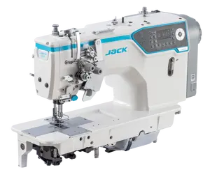JK-58450J Computerized Double Needle Lockstitch Machine Industrial Sewing Machine Complete with Table and Stand