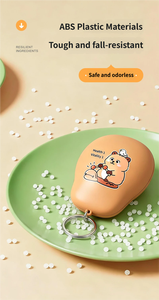 Porte-clés personnalisé en plastique ABS et peluche avec son à déclenchement par bouton-poussoir, enregistrable avec pile AG13, pour cadeau promotionnel - Product Image 4