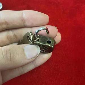 <b>Heart</b> <b>Shaped</b> Mini Padlock 22mmx32mm Brass Lock With 2 Keys For Jewelry <b>Box</b> Packaging Bag - Product Image 2
