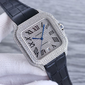 Designer de luxe Hip Hop buste vers le bas D couleur VVS1 Moissanite montres automatique mécanique diamant montre hommes passer diamant testeur - Product Image 5