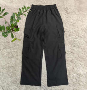 Pantaloni <span class=keywords><strong>Cargo</strong></span> da <span class=keywords><strong>Donna</strong></span> di Alta Qualità Larghi Casual a Tinta Unita, Elastici, Traspiranti e con Tasche Multiple - Product Image 5