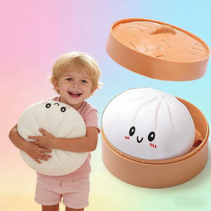 HINES TPE Squishy alimentaire à remontée lente, en vrac, conditionnements individuels, jouets géants en forme de boulette avec visages et cuiseur vapeur, pour 5 à 7 ans - Product Image 2