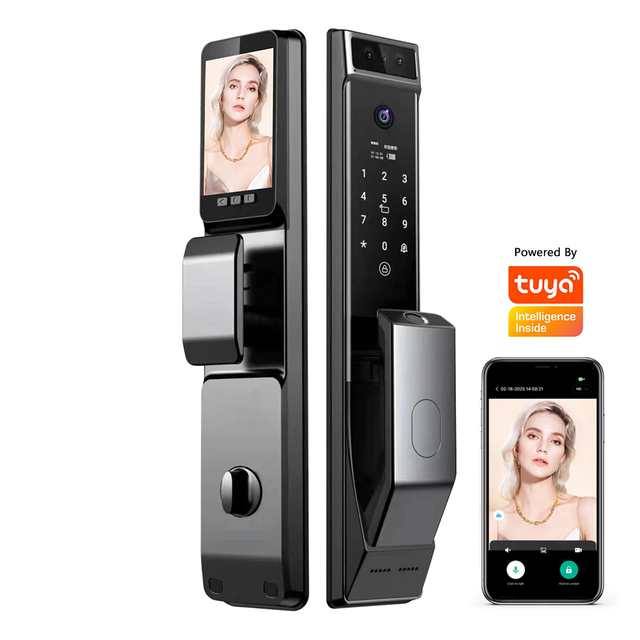 Factory Price 3D Face Recognition Biometric Fingerprint Smart Door Lock Wishome Wifi Digital Locks Electronic Smart Door Lock