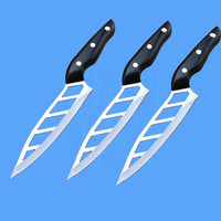 Gadget Couteaux de cuisine multifonctions jetables personnalisés en acier inoxydable avec lame tranchante