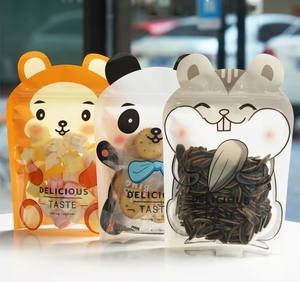 Sacs en mylar découpés sur mesure, refermables, mignons, pour biscuits, bonbons, en forme spéciale, à fermeture éclair, anti-odeurs - Product Image 3