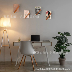 Wooden Wall Mounted Book <b>Shelf</b> Rectangle Multipurpose Durable Storage <b>Rack</b> For Study Room Living Room Organization - Product Image 3