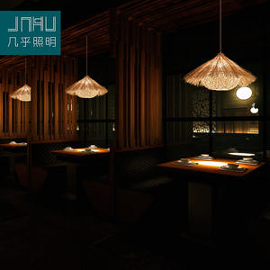 Lámpara de Techo Tejida de Bambú Estilo Chino para Dormitorios, Comedores y Casas de Campo, Estilo Japonés Retro para Espacios Privados Pequeños - Product Image 5