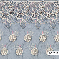 Luxe fleur motif miroir cordon Sequin découpé au Laser velours broderie dentelle tissu pour robe de soirée jupe vêtements