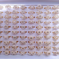 POYA Schmuck Edelstahl beschichtet Gold Kunststoff Perle Zubehör Ring Klassischer Stil Hochzeits-oder Party bänder für Geschenke