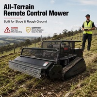 Tondeuse à gazon robotisée tout-terrain agricole, tondeuse à gazon électrique télécommandée, moteur Loncin, tondeuse à gazon à rotation zéro essence/diesel