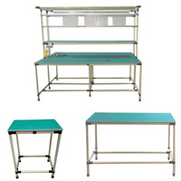 Table de travail de tuyau maigre d'usine Tube maigre antistatique assemblant l'outil d'atelier d'ABS Esd établi industriel