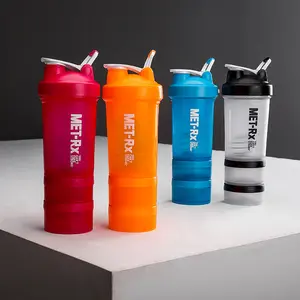 Logotipo personalizado PP Sports Water Bottle Shaker Gym Food Grade Plastic Sports Shake Cup