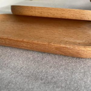 Benutzer definiertes Logo Mini Serviert ablett Oval Holz Serviert ablett Käse Dessert Tee Kaffeetasse Kerze Dekor Geschirr & Teller für Sushi - Product Image 6