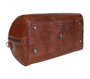 Premium Genuine Leather Duffel <b>Bag</b> for <b>Men</b> Travel Gym <b>Weekend</b> Overnight Carry On Large Capacity Waterproof Vintage Style Luggage - Product Image 2