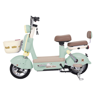 มอเตอร์ไซค์ไฟฟ้าแบตเตอรี่ตะกั่ว-กรด 48V ความเร็วสูงสุด 25 กม./ชม. แบบ 2 ที่นั่ง สำหรับเดินทางในเมือง พร้อมไฟหน้าแบบขนตาสุดน่ารัก - Product Image 3