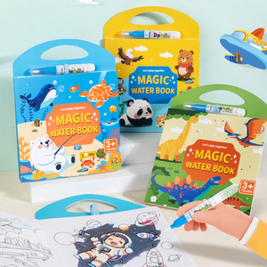Juguetes Educativos para la Primera Infancia, Libro Mágico de Agua, Libro de Pintura para el Control del Lápiz y Reconocimiento de Animales, Juguetes Educativos de Madera para Niños - Product Image 6