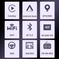 Lecteur multimédia d'autoradio 7 pouces pour Volkswagen Golf 6 7/Passat/Passat/Golf 5 6/Jetta/Polo/Touran 2din Gps Navigation Carplay