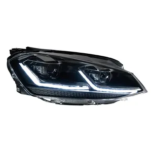 ไฟหน้า StarNav สำหรับรถ Golf MK7 TSI TDI ปี 2013-2017 พร้อมไฟ LED ไหลตามทิศทางการเลี้ยวแบบไดนามิก ชุดแต่ง BodyKit - Product Image 6