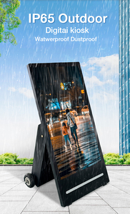 <strong>Portable</strong> 43-Inch Android LED <strong>LCD</strong> Display Screen Battery-Powered Retail Store Elevator Tolet Mobile Wheel Display Digital Signage - Product Image 3
