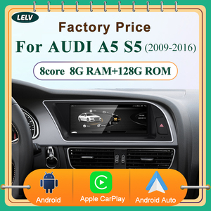 HFMidia MTK8581 Autoradio multimédia sans fil CarPlay Android 13 de 8,8 pouces pour AUDI 08-16 A5 S5 avec Bluetooth - Product Image 3