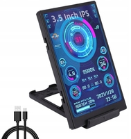 Stock 3.5 pouces IPS TYPE-C Écran secondaire CPU GPU RAM HDD moniteur secondaire pc ordinateur portable USB Affichage moniteur d'ordinateur secondaire