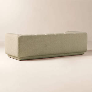 Sofa Mewah 3 Dudukan Warna Camel dengan Tekstur Gaya Italia, Sandaran Santai, untuk Ruang Tamu Villa - Product Image 4