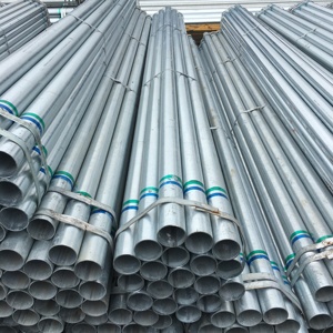 Tuyau en <span class=keywords><strong>acier</strong></span> galvanisé à chaud de classe moyenne Bs1387, grand diamètre 76x4.0mm, longueur 6m, galvanisé à chaud et soudé pour poteaux d'éclairage public - Product Image 5