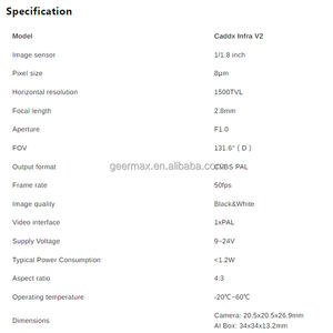 กล้องโดร<span class=keywords><strong>น</strong></span> FPV 1500TVL สำหรับ CaddxFPV Infra V2 8um 131.6 ° กล้องโดร<span class=keywords><strong>น</strong></span> (D) FOV 9-24V 4:3 CVBS PAL Ai Box <span class=keywords><strong>1</strong></span>/<span class=keywords><strong>1</strong></span>.8 <span class=keywords><strong>น</strong></span>ิ้ว สำหรับ Caddx - Product Image 6