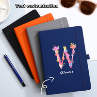 Carnet en cuir PU de haute qualité A5/A6 avec logo personnalisé et bande élastique pour l'école, le bureau, les cadeaux promotionnels