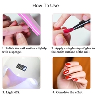 Vernis à ongles en gel Mobray One Step, sans HEMA, pas besoin de base ni de top coat, séchage UV LED, longue tenue, brillant, 80 couleurs, non toxique