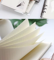 Carnet de notes à spirale en gros, 90 feuilles, format A5 A6 B5, avec couverture transparente en PVC et boucle en cuir métallique