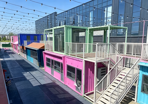 Negozio Modulare a Due Piani in Container Colorato, Caffetteria Prefabbricata Personalizzata, Chiosco Pop-Up per Centro Commerciale, Villa Prefabbricata per Soggiorni - Product Image 3