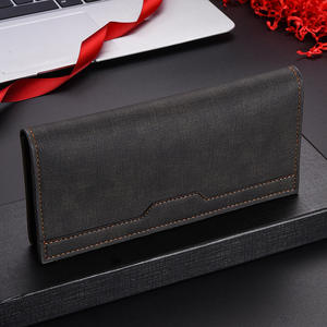 Vintage Men's Short Wallet PU Leather Coin <b>Purse</b> with Open Closure Letter Pattern Polyester Lining Large Capacity Card Holder - Product Image 3